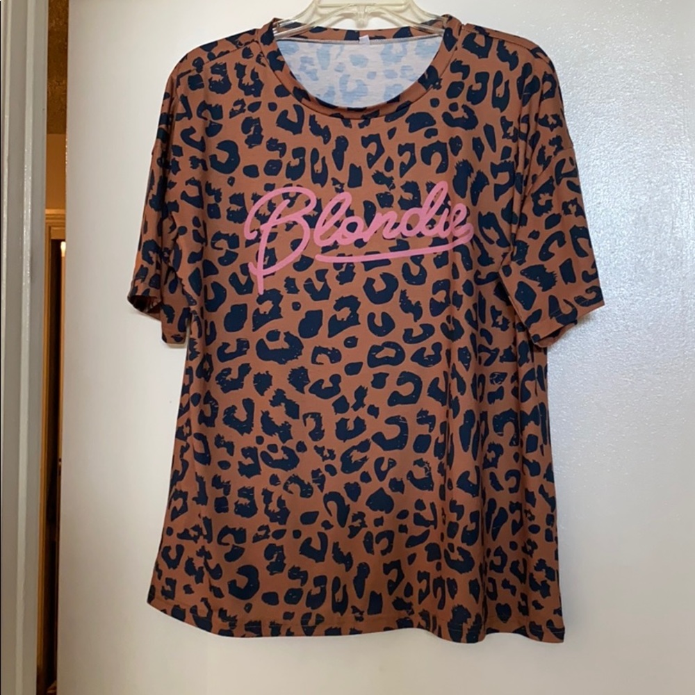 Blonde Leopard print Shirt